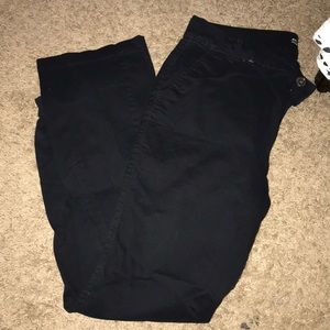 Black khaki boot cuts